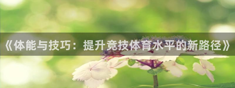 oety欧亿体育官网下载平台注册流程图：《体能与技巧